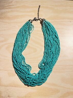 Beautiful Vintage Turquoise Multi-Strand Beaded Necklace